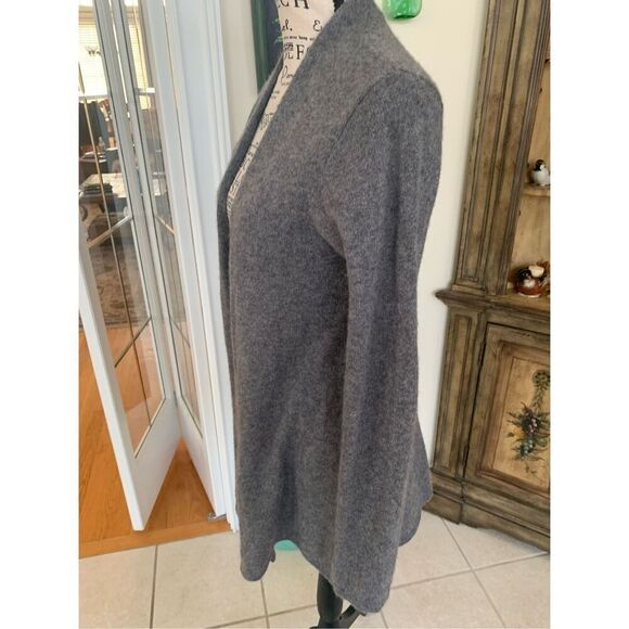 41 Hawthorn Cashmere Sweater Gray Open - Picture 2 of 8